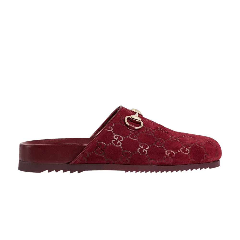 Tapochki-Gucci-Wmns-Horsebit-Slipper-GG-Red
