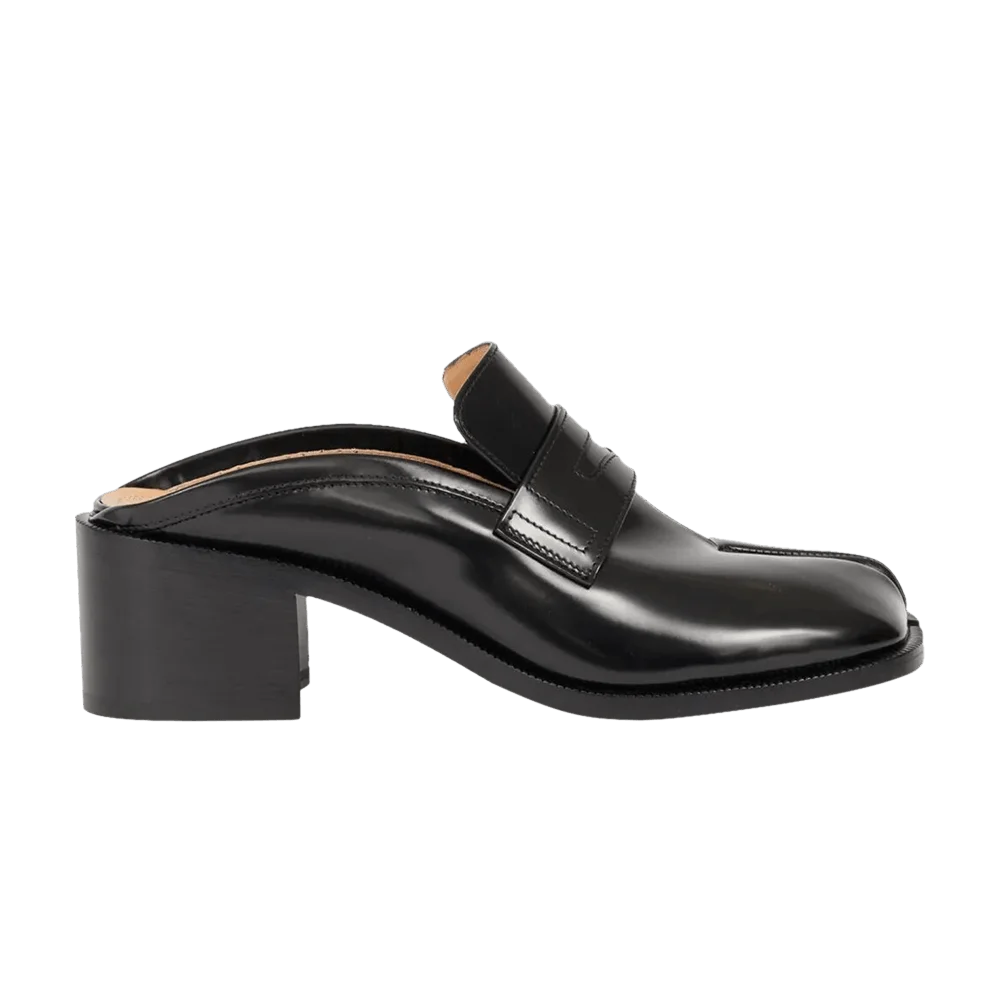Tapochki-Maison-Margiela-Wmns-Tabi-City-Loafer-Mule-Black