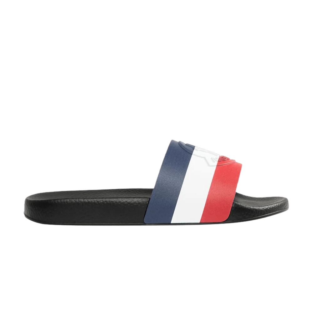 Tapochki-Moncler-Basile-Slide-Charcoal-Red-White-Blue