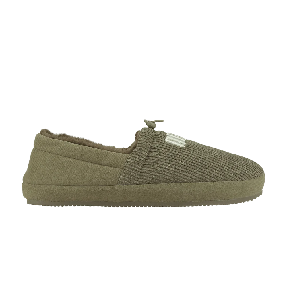 Tapochki-Puma-Tuff-Mocc-Corduroy-Slipper-Dark-Green-Spring-Moss