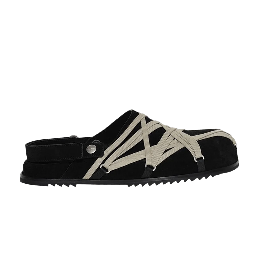 Tapochki-Rick-Owens-Concordians-Megalaced-Mule-Granola-Black-Suede