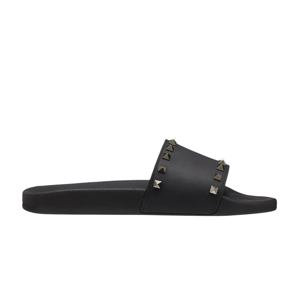Tapochki-Valentino-Rockstud-Slide-Black