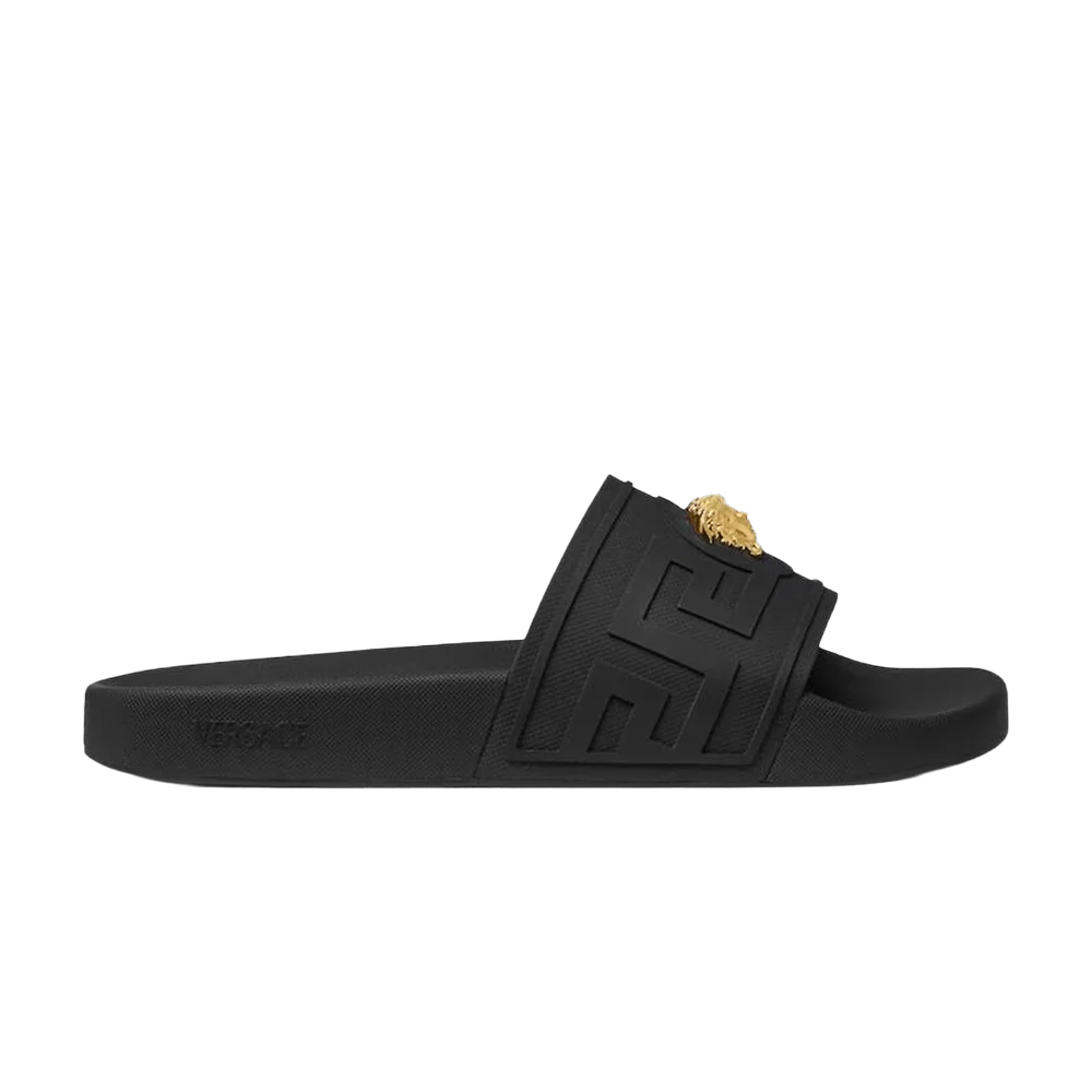 Tapochki-Versace-Slide-Black-Gold