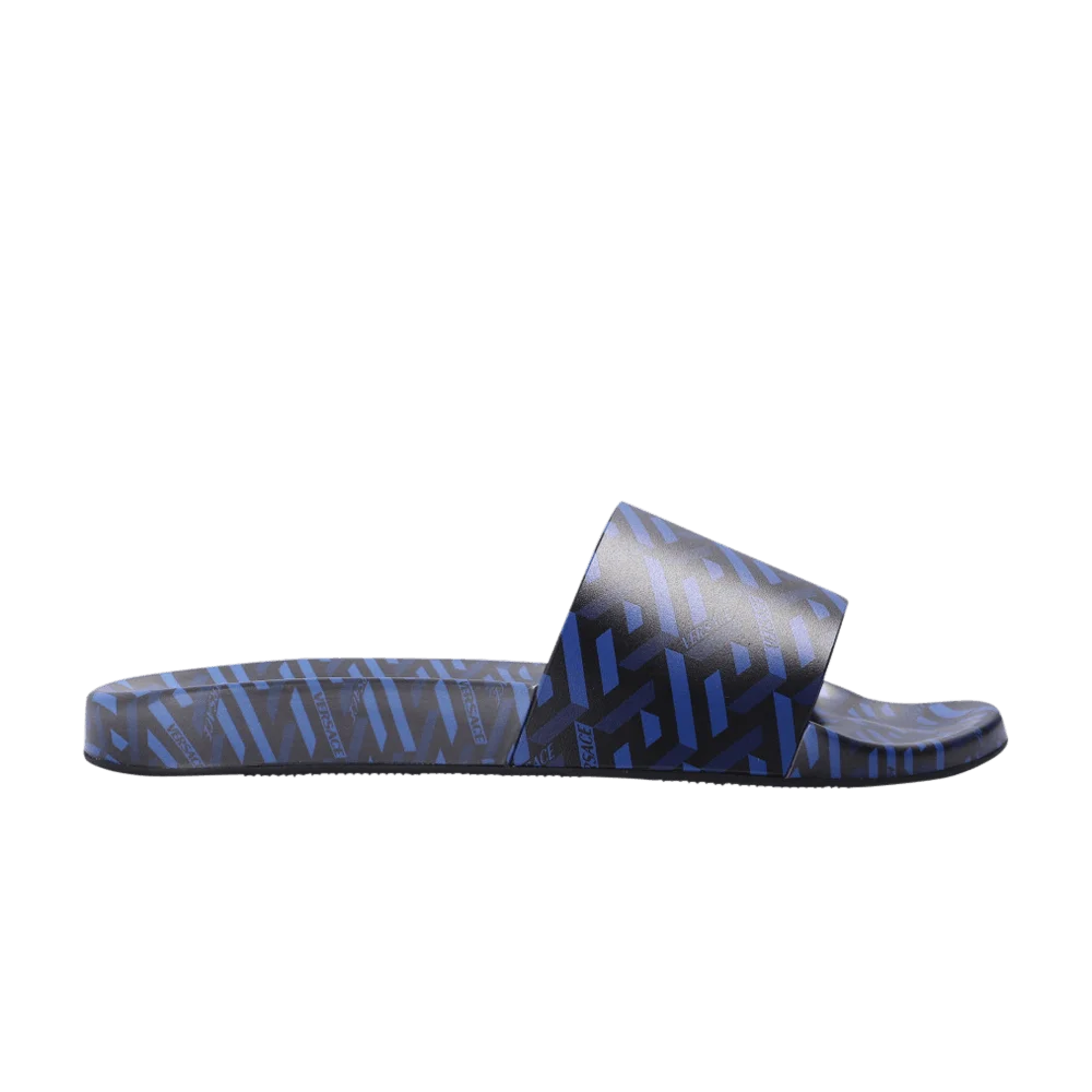 Tapochki-Versace-Slide-Monogrammed-Geometric-Logo-Blue