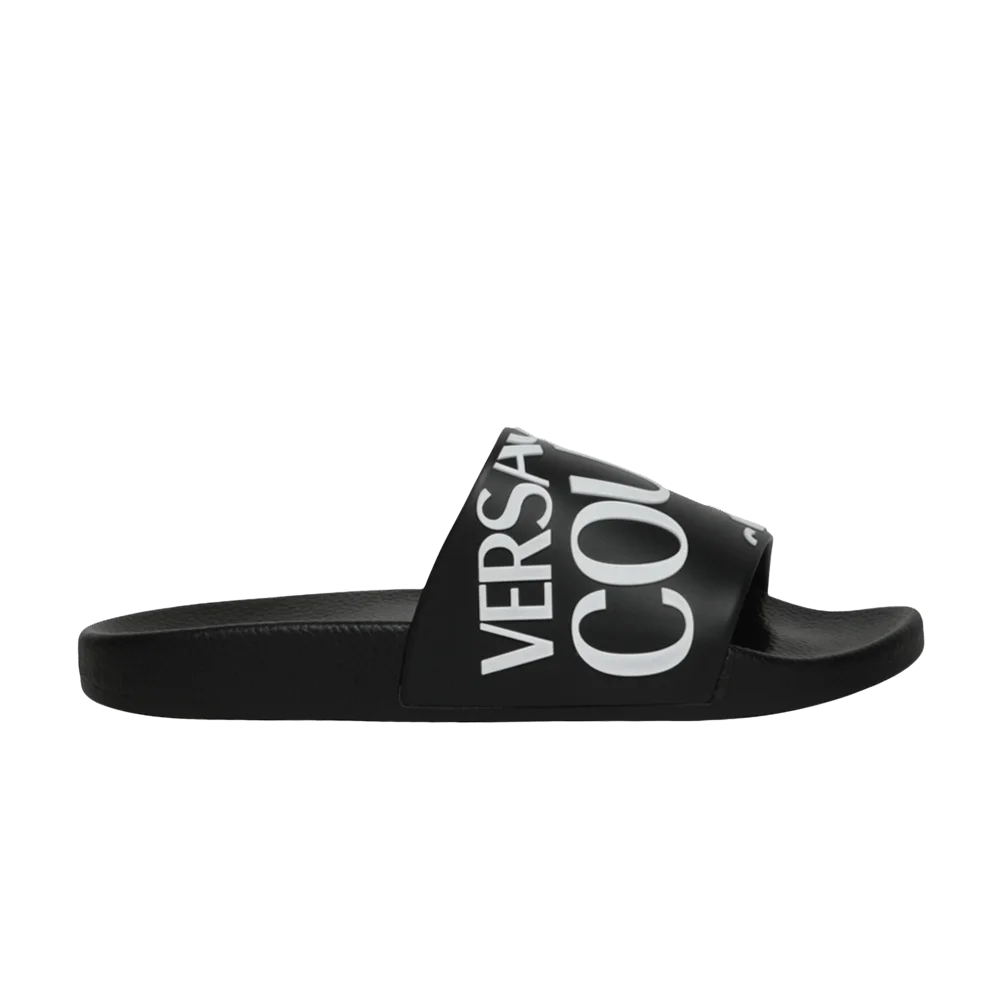Tapochki-Versace-Wmns-Logo-Slide-Black-White