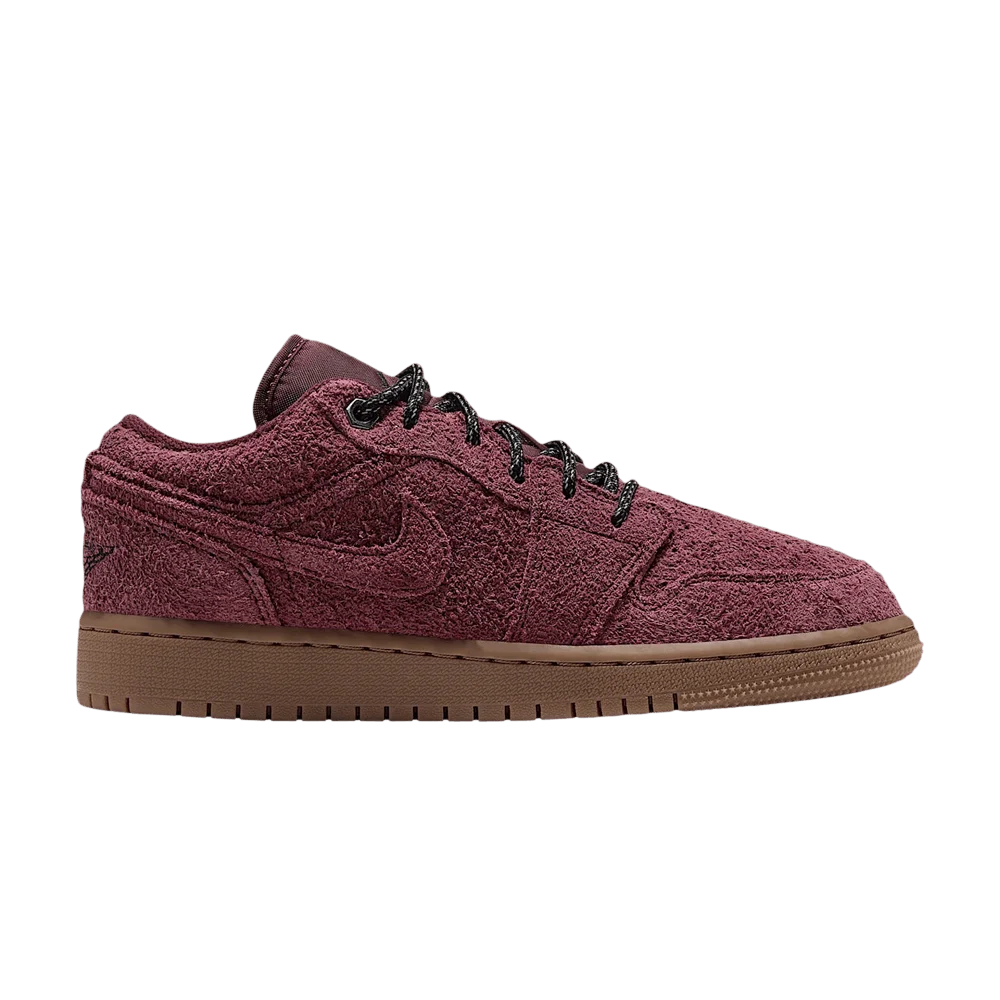 Krossovki-Air-Jordan-1-Low-SE-GS-Dark-Team-Red-Gum-Medium-Brown-Black-