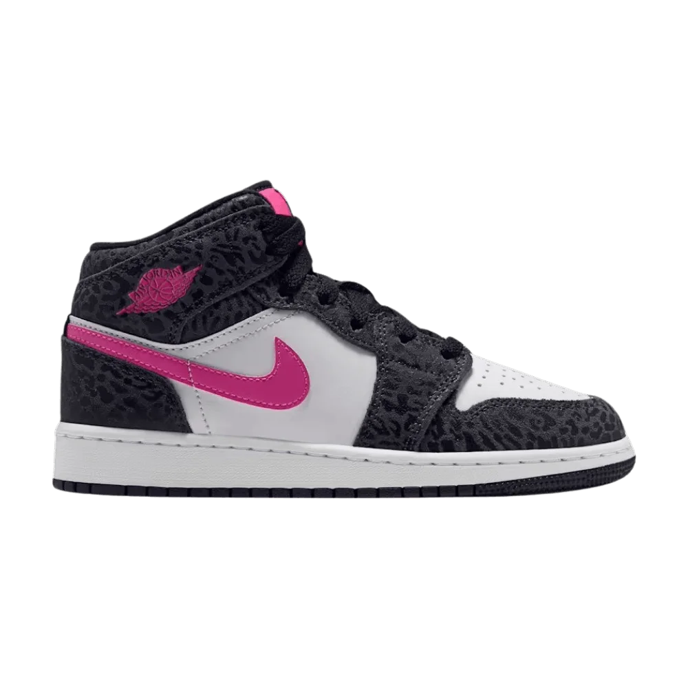 Krossovki-Air-Jordan-1-Mid-SE-GS-Black-Anthracite-