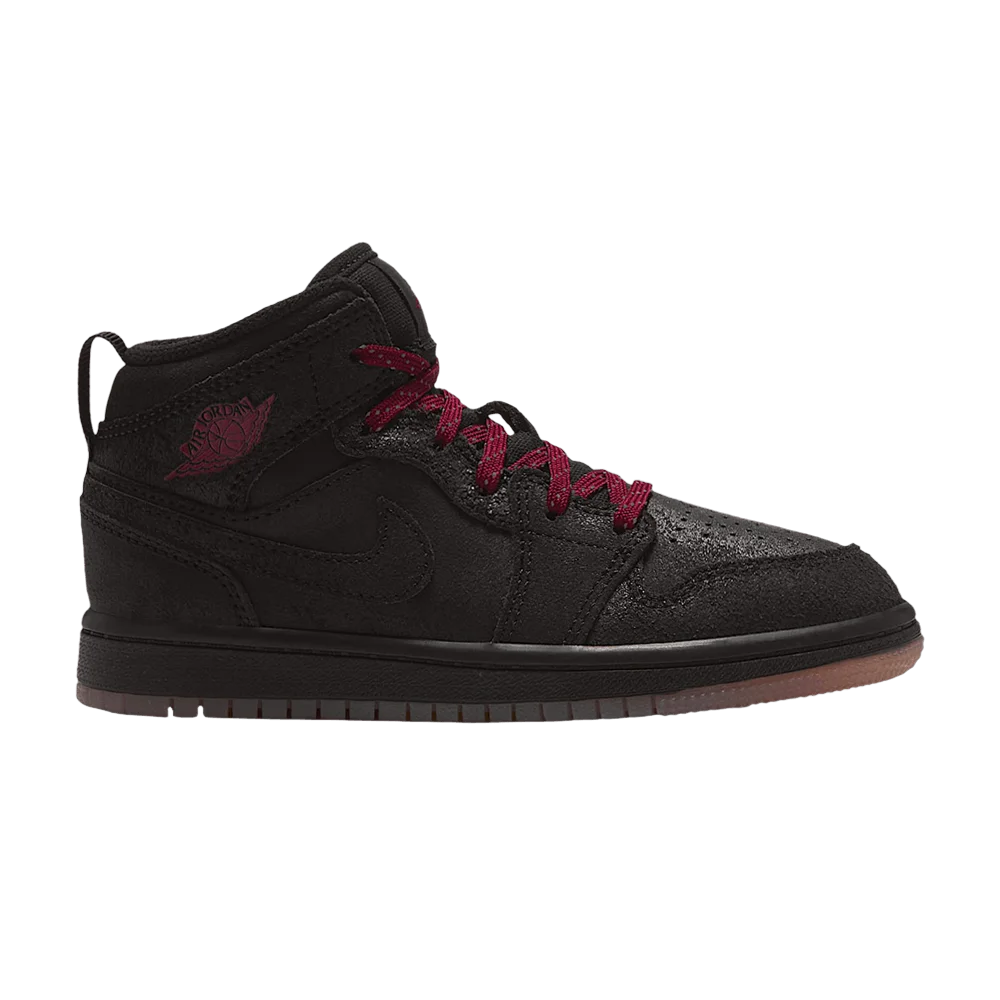 Krossovki-Air-Jordan-1-Mid-SE-PS-Black-Gum-Medium-Brown-