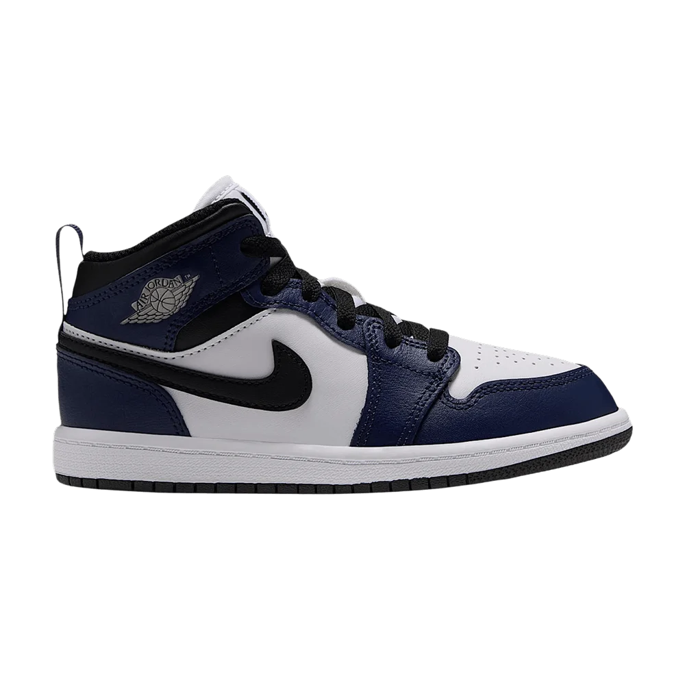 Krossovki-Air-Jordan-Jordan-1-Mid-PS-White-College-Navy-White-Tech-Grey-