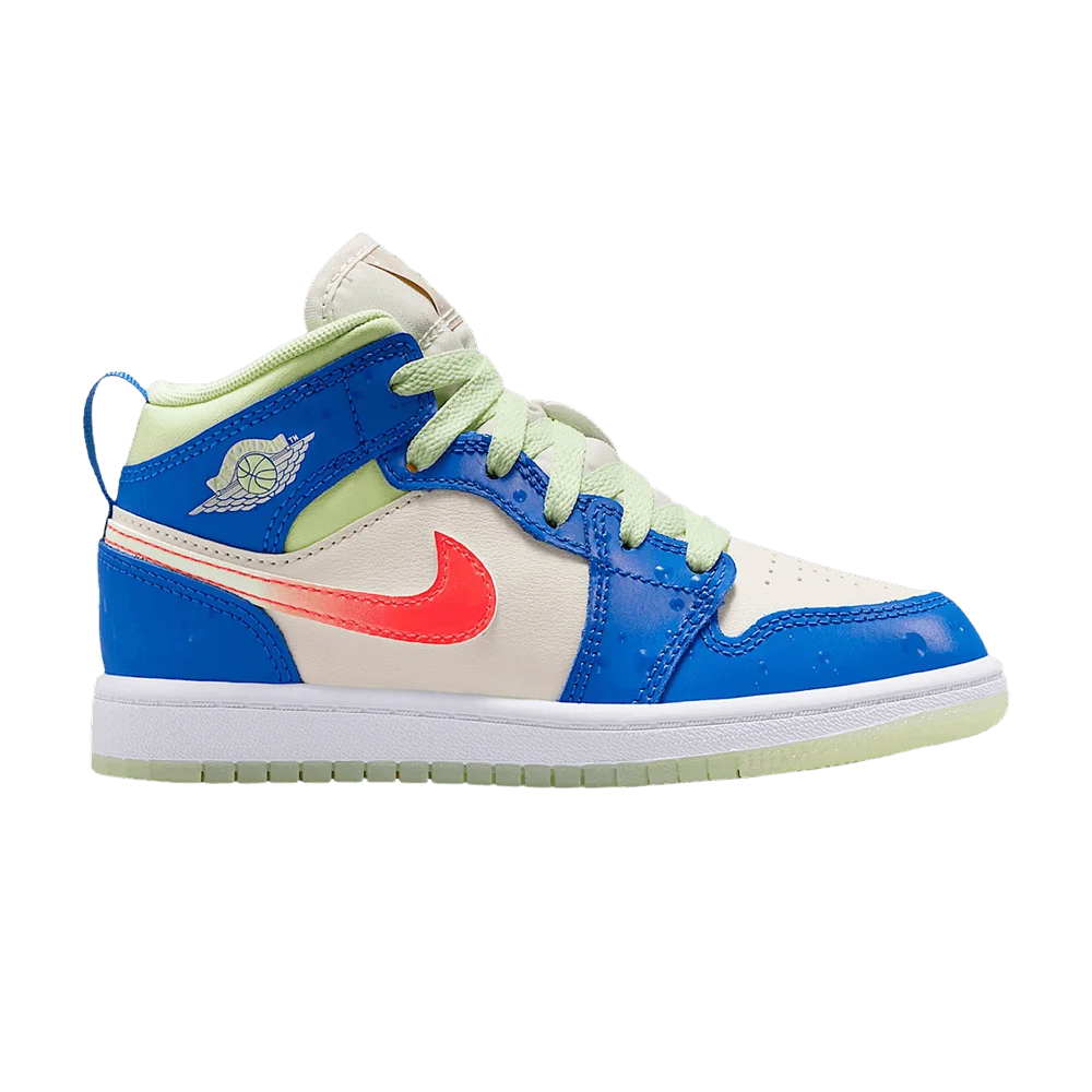 Krossovki-Air-Jordan-Jordan-1-Mid-SE-PS-Game-Royal-Barely-Volt-Infrared-23-Pale-Ivory-