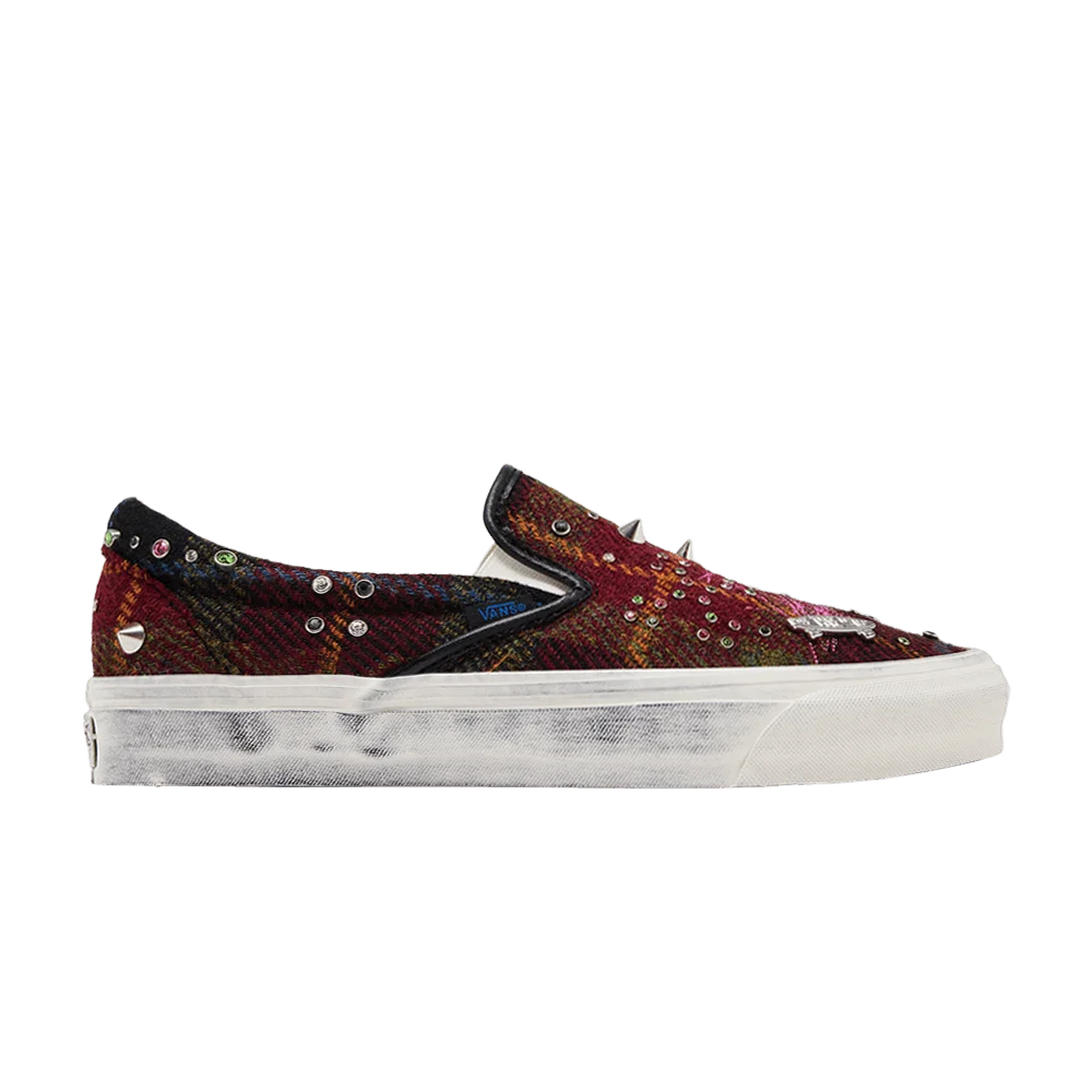 Krossovki-Vans-Premium-Classic-Harris-Tweed-Slip-On-Red-