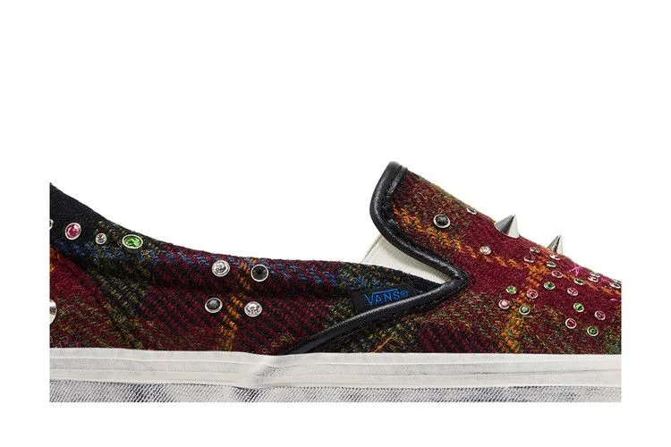 Krossovki-Vans-Premium-Classic-Harris-Tweed-Slip-On-Red-1