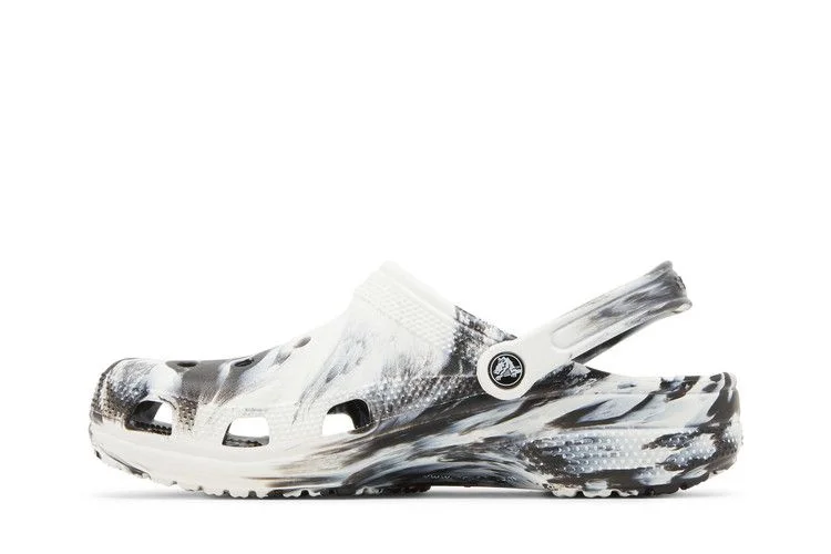 Sabo-Crocs-Classic-Marbled-Clog-White-Black-2