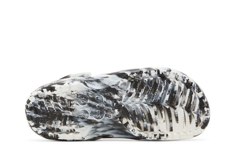 Sabo-Crocs-Classic-Marbled-Clog-White-Black-3
