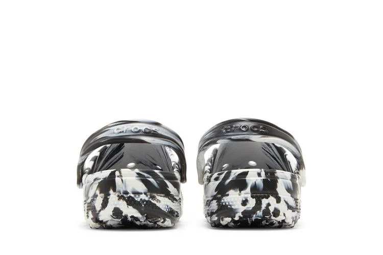 Sabo-Crocs-Classic-Marbled-Clog-White-Black-5