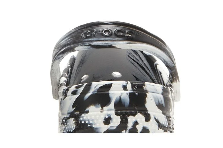 Sabo-Crocs-Classic-Marbled-Clog-White-Black-6