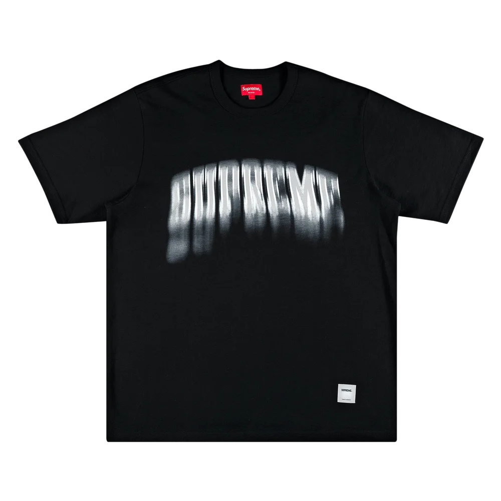 Supreme-Blurred-Arc-Short-Sleeve-Top-Black-