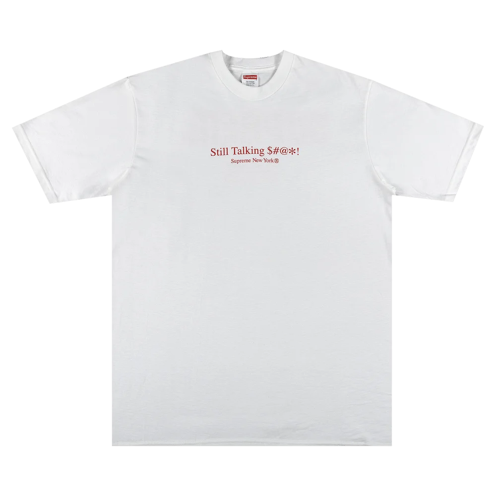 Supreme-Still-Talking-Tee-White-